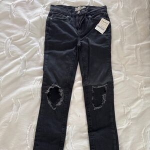 Free People Black Skinny Jeans